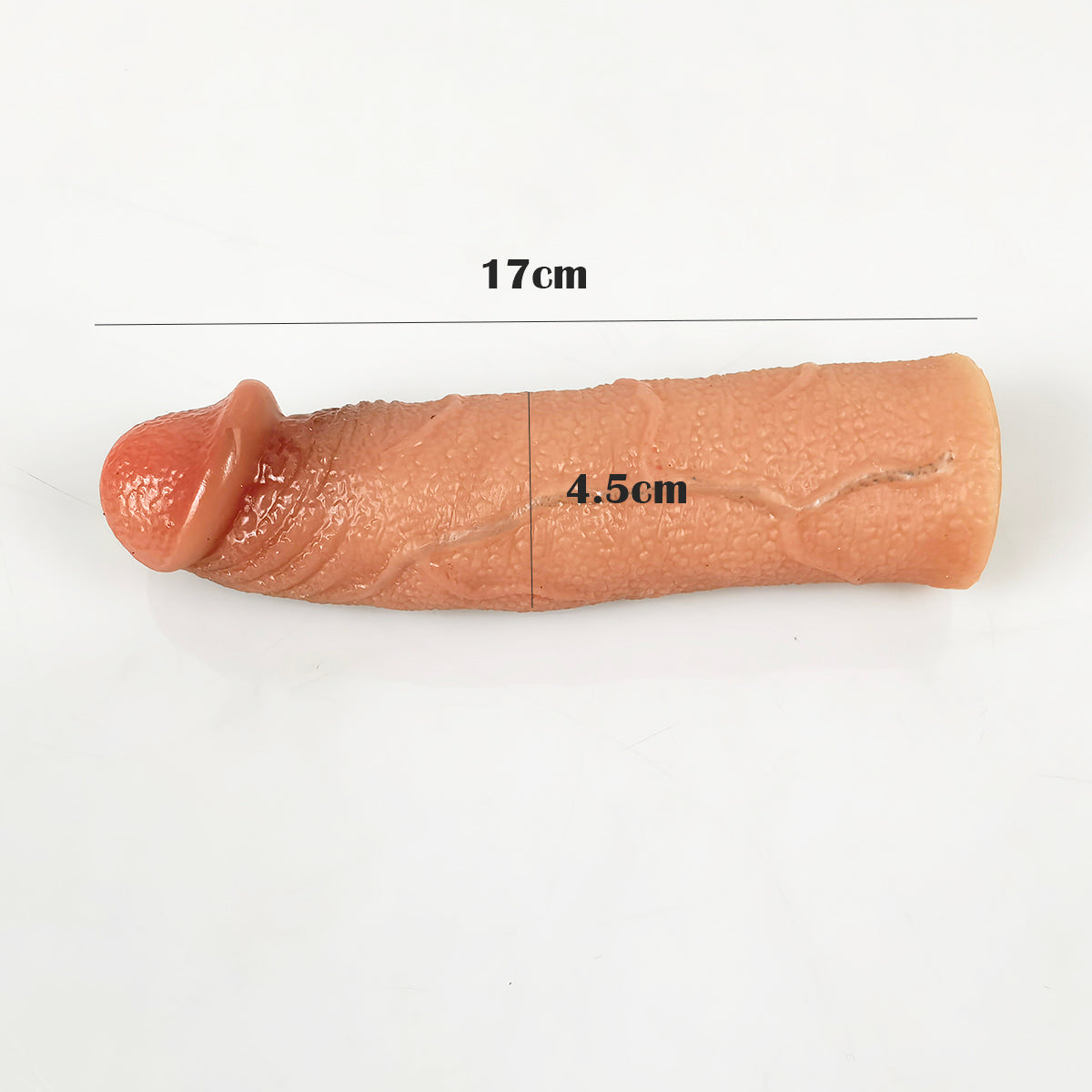 MRIMIN Handmade FTM Trans Penis Sleeve Extender Realistic Textured Cock Extender Packer-PES05 - MRIMIN