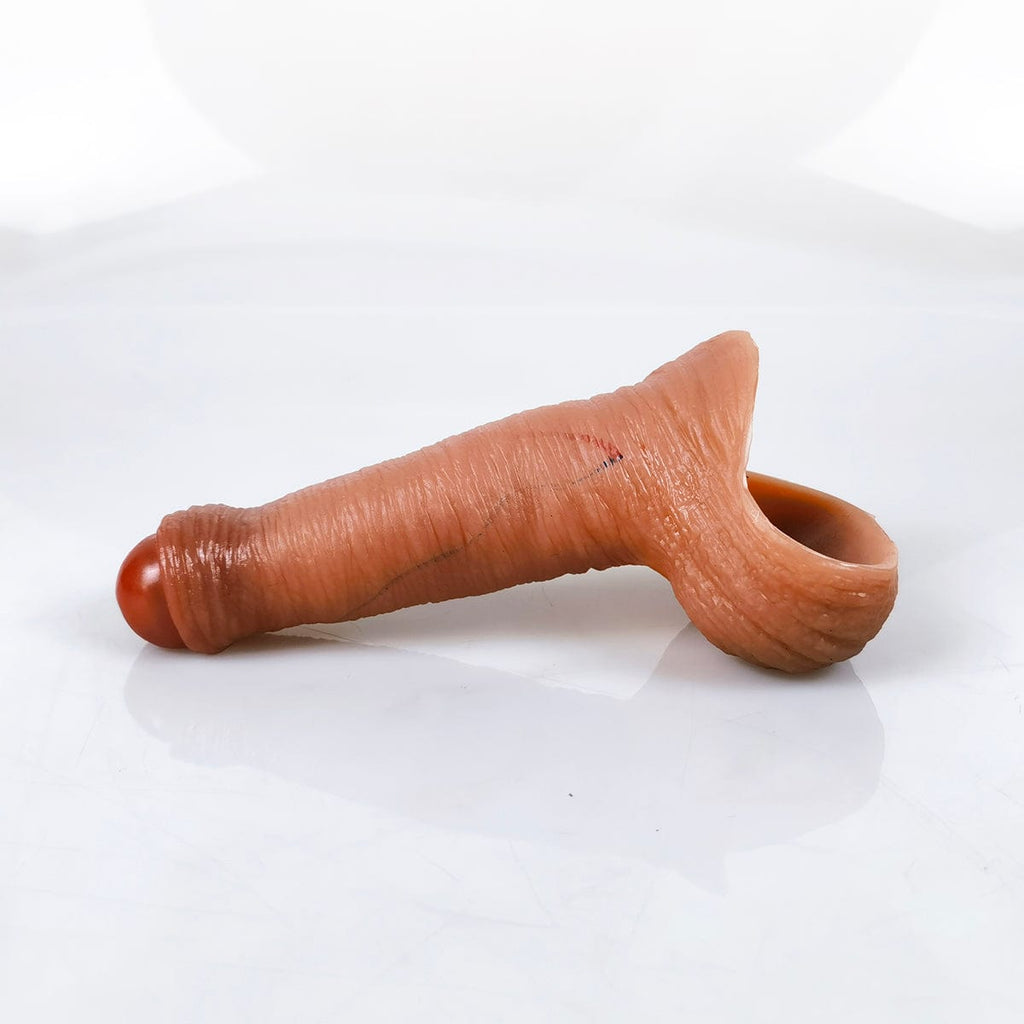 MRIMIN Handmade Trans Penis Sleeve Extender Realistic Textured Cock Extender STP Packer-PES03 - MRIMIN