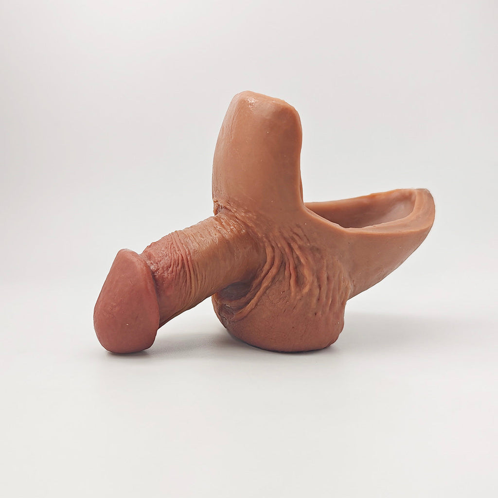 MRIMIN FTM Transgender Platinum Silicone Movable Testicles Packers STP Prosthetic-SUL09