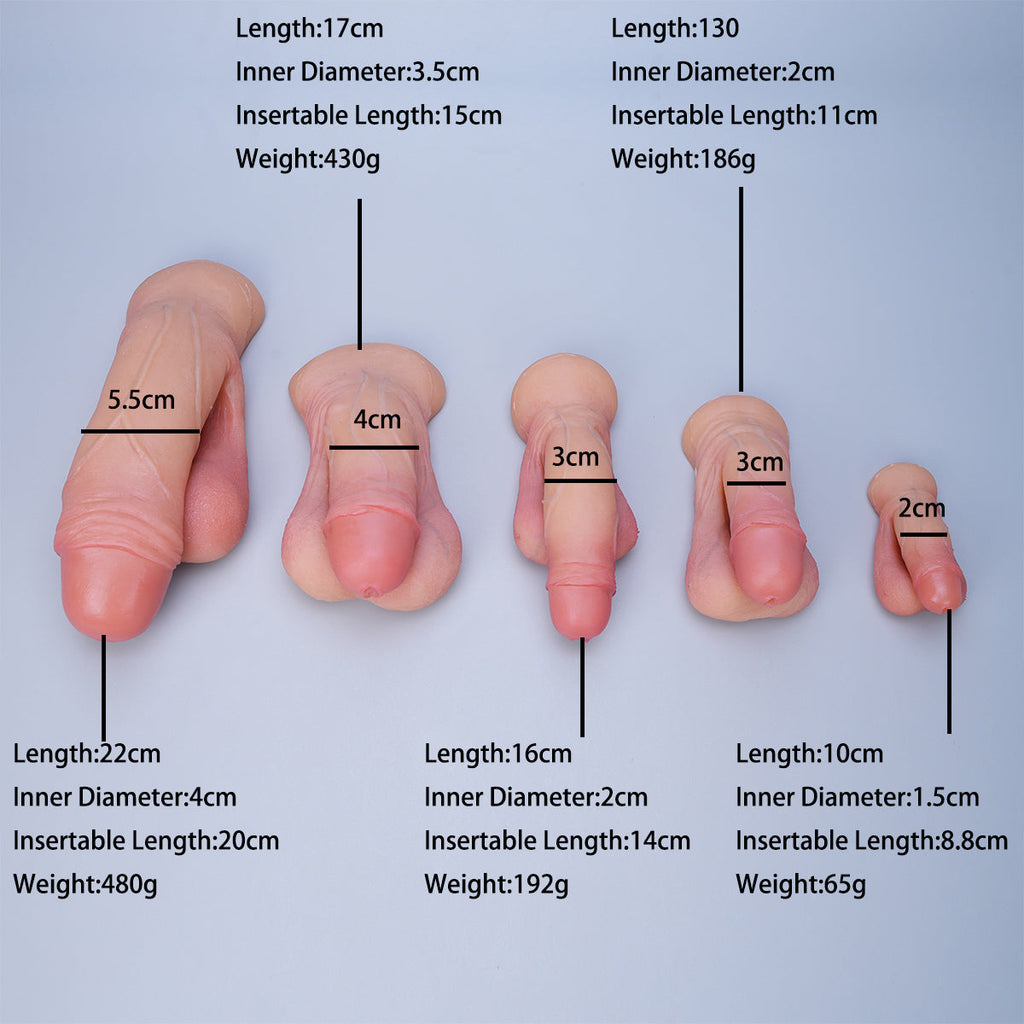 MRIMIN FTM Packer 3 in 1 STP Ultra-Lifelike Prosthetic Penis Movable Testicles Packer-UL32