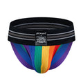 Jockmail Jockstrap Rainbow High Rise Underwear Cotton Packing gear Packing Briefs