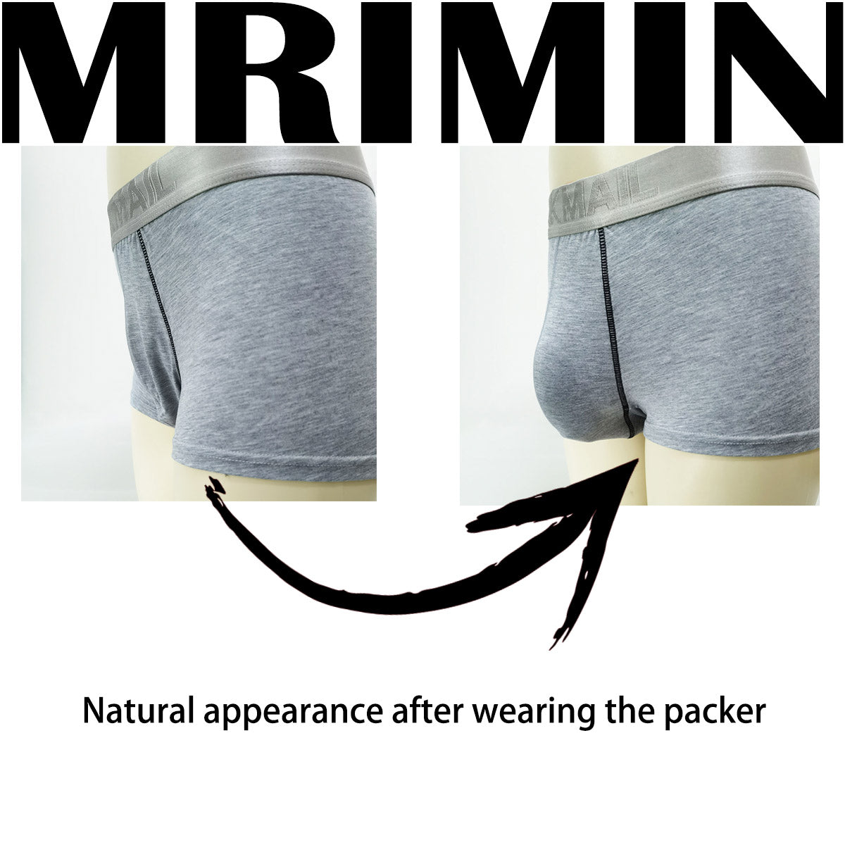 MRIMIN FTM Transgender 2 in 1 Packer and Play Ultra-Lifelike Prosthetic Penis-UL21 - MRIMIN