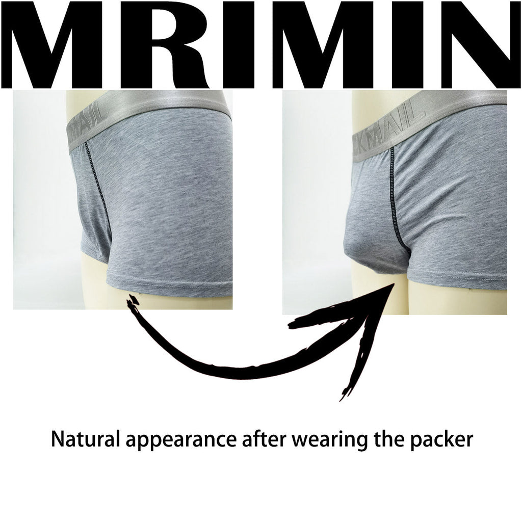 MRIMIN FTM Transgender Small 2 in 1 Packer and Play Ultra-Lifelike Prosthetic Penis - Basic5 - MRIMIN