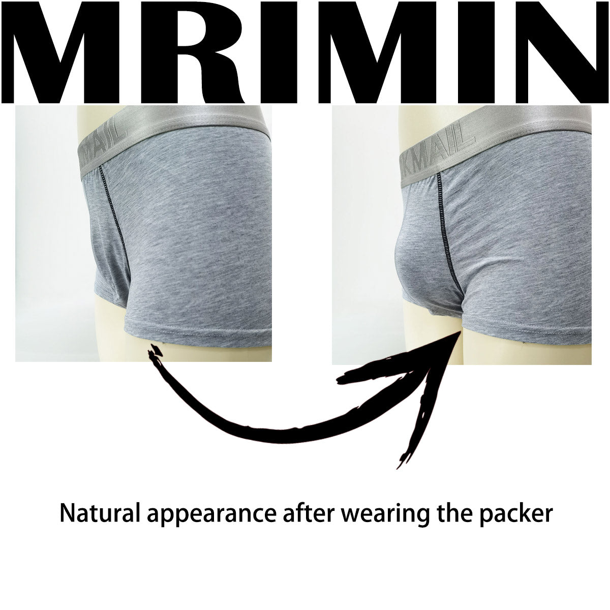 MRIMIN FTM Bulge 3D Foam Insert Packer Pad Sponge Pouch Cup-JM14 - MRIMIN