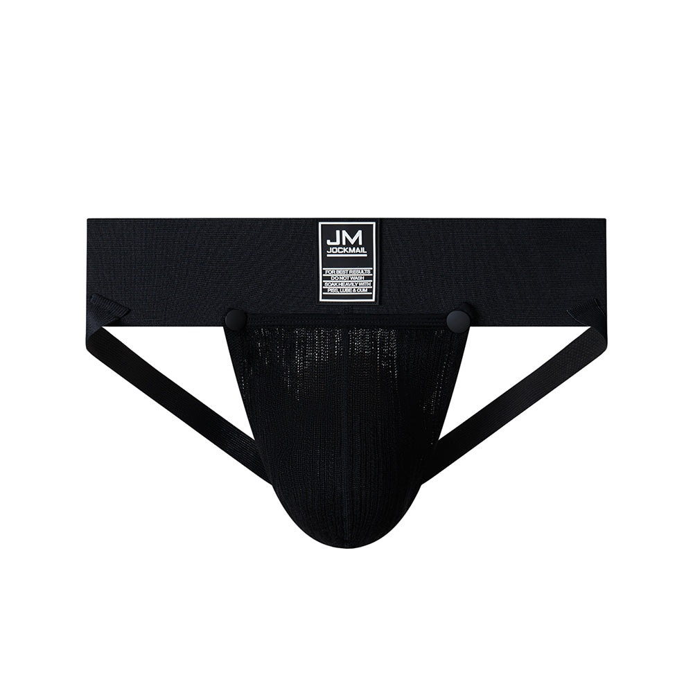 Jockmail Jockstrap High Rise Underwear Detachable Convex Pouch Cotton Packing gear Packing Briefs