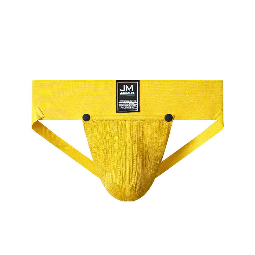 Jockmail Jockstrap High Rise Underwear Detachable Convex Pouch Cotton Packing gear Packing Briefs