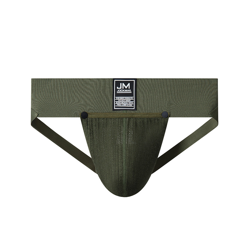 Jockmail Jockstrap High Rise Underwear Detachable Convex Pouch Cotton Packing gear Packing Briefs