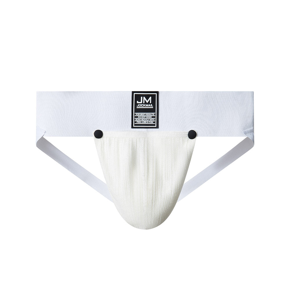 Jockmail Jockstrap High Rise Underwear Detachable Convex Pouch Cotton Packing gear Packing Briefs