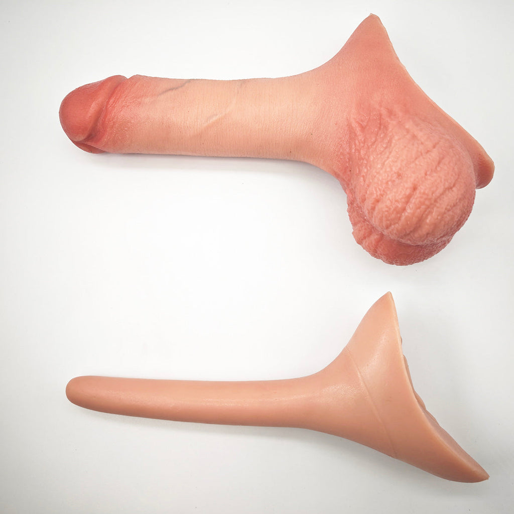 MRIMIN Realistic FTM Prosthetic 3 in 1 Strap On Penis Packer STP Device for Transgender-UL33