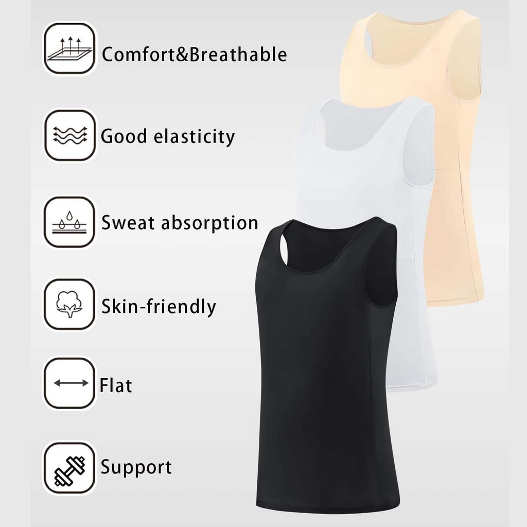 MRIMIN Transgender FTM Women Breathable Tank Chest Binder-MRB05