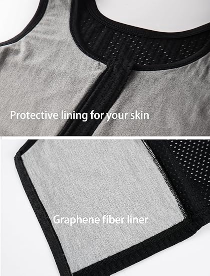 MRIMIN Chest Binder FTM  Zip Up Binder Breathable Breast Cool Fabric Tank Top-MRB6