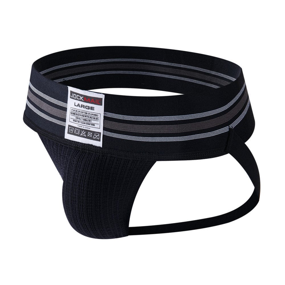 Jockmail Packing Gear Black / M Jockmail Jockstrap High Rise Underwear Cotton Packing gear Packing Briefs
