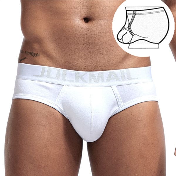 Jockmail Packing Gear M(27-29") / White Jockmail FTM Packer Wear Gear Sports Briefs