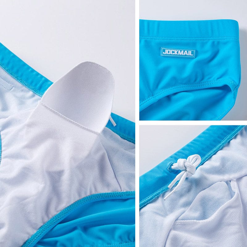 Jockmail Underwear Jockmail FTM Swim Trunks Solid Swimsuit Sports Shorts with Bulge  Swimwear Bathing Suit -JM13