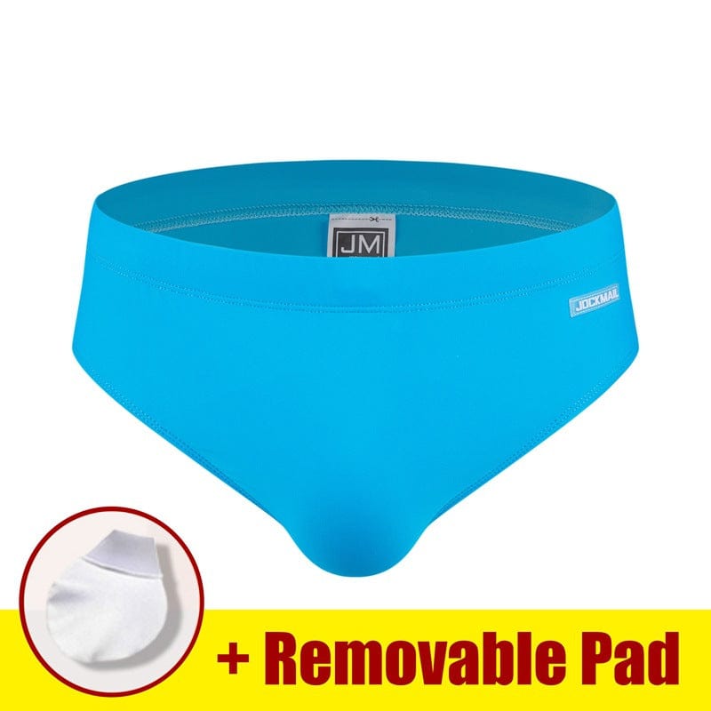 Jockmail Underwear Jockmail FTM Swim Trunks Solid Swimsuit Sports Shorts with Bulge  Swimwear Bathing Suit -JM13