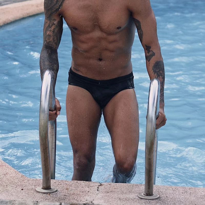 Jockmail Underwear Jockmail FTM Swim Trunks Solid Swimsuit Sports Shorts with Bulge  Swimwear Bathing Suit -JM13