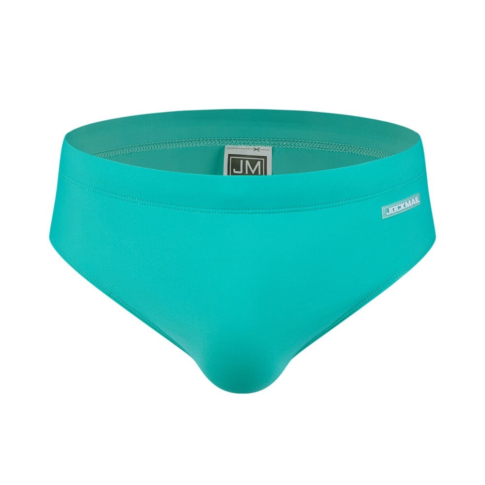 Jockmail Underwear M(27-29") / Mint Green Jockmail FTM Swim Trunks Solid Swimsuit Sports Shorts with Bulge  Swimwear Bathing Suit -JM13