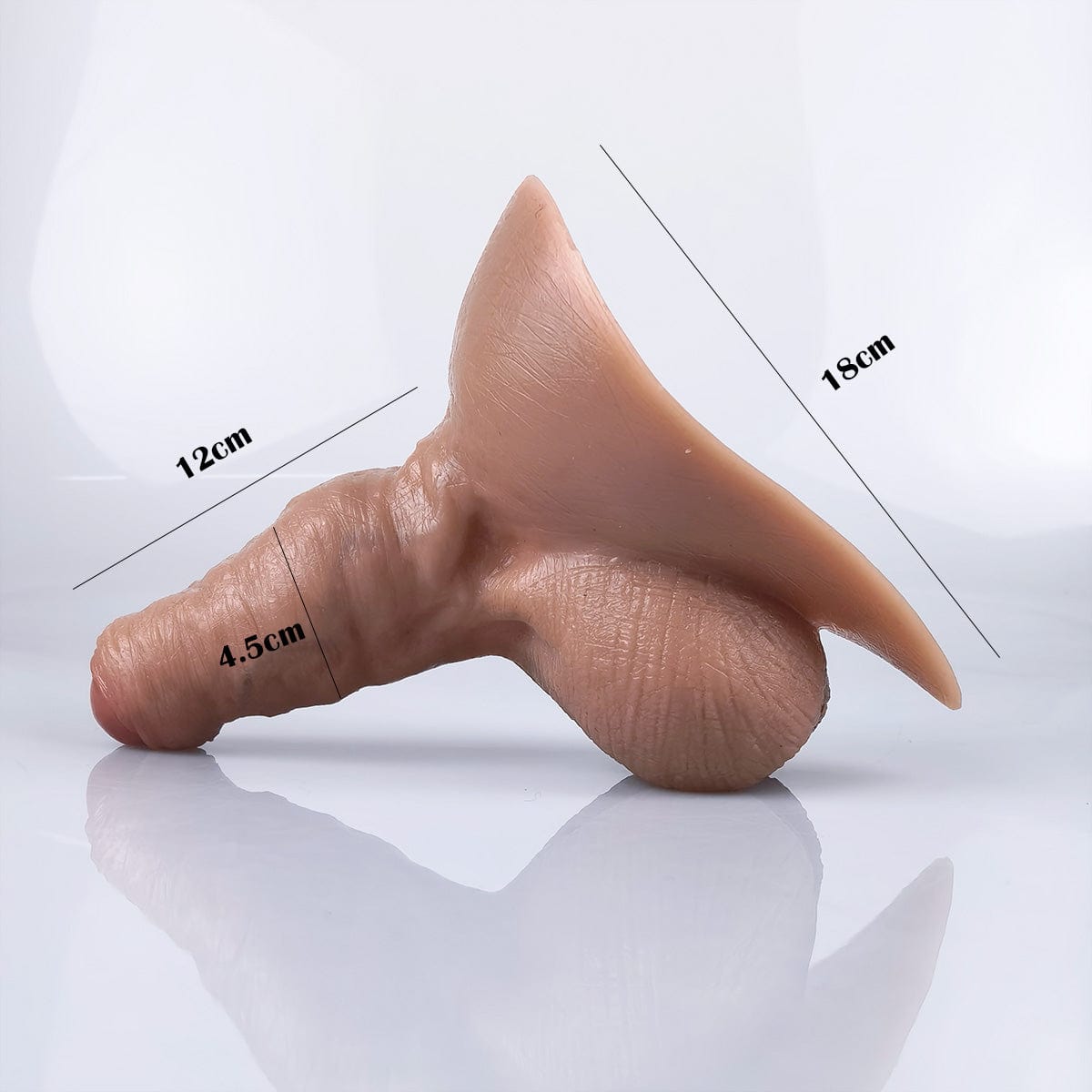 MRIMIN Beige MRIMIN FTM Transgender Silicone Handmade Packer STP Ultra-Lifelike Prosthetic Penis-CUL03
