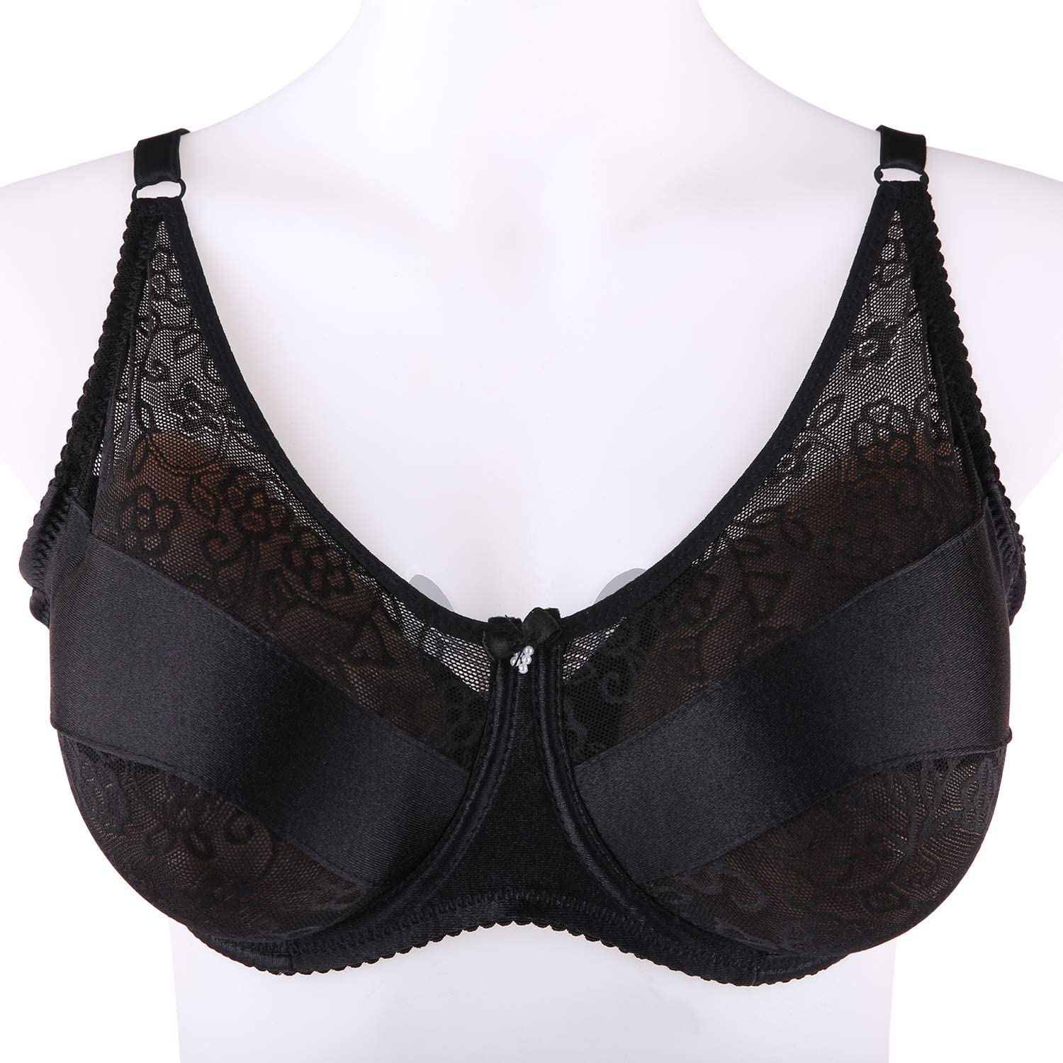 MRIMIN Bras Black / 34/75 MRIMIN Silicone Breast Form Pocket Bra for Mastectomy Crossdresser Cosplay