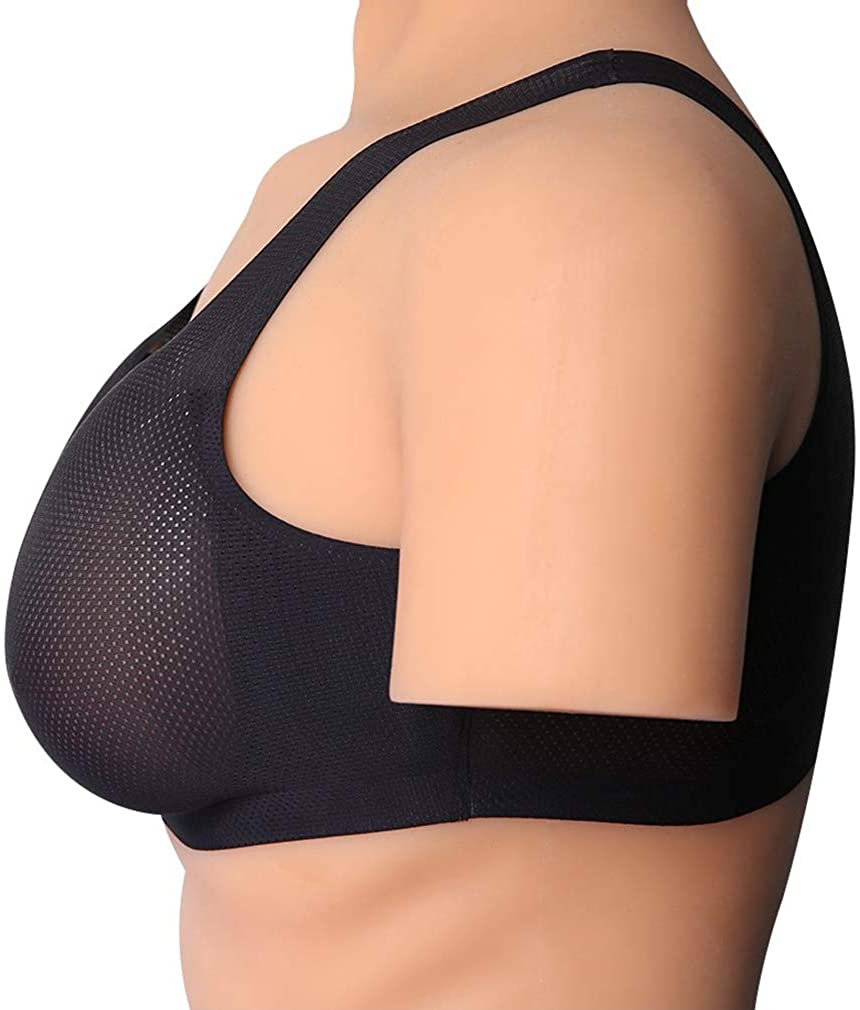 MRIMIN Bras Black MRIMIN MTF Mastectomy Bra for Silicone Breast Forms Pocket Bra Fake Boobs Prosthesis