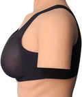 MRIMIN Bras Black MRIMIN MTF Mastectomy Bra for Silicone Breast Forms Pocket Bra Fake Boobs Prosthesis
