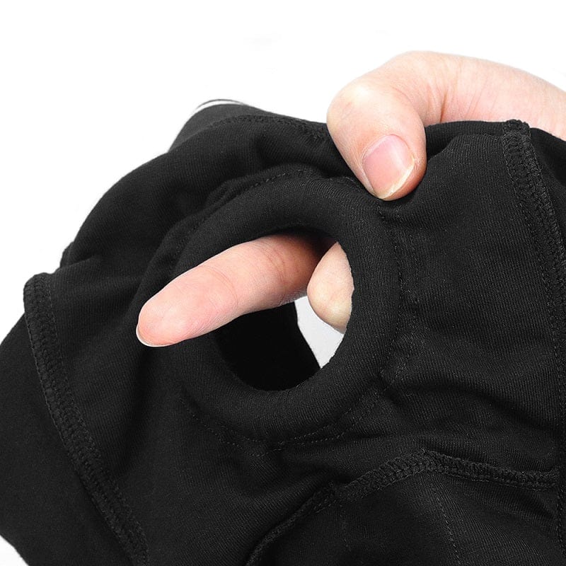 MRIMIN L-Waist 33-37"(83-93cm) MRIMIN FTM Packer Wear Gear Sports Boxer Strap-On Underwear with Button Fly O Ring-UD01