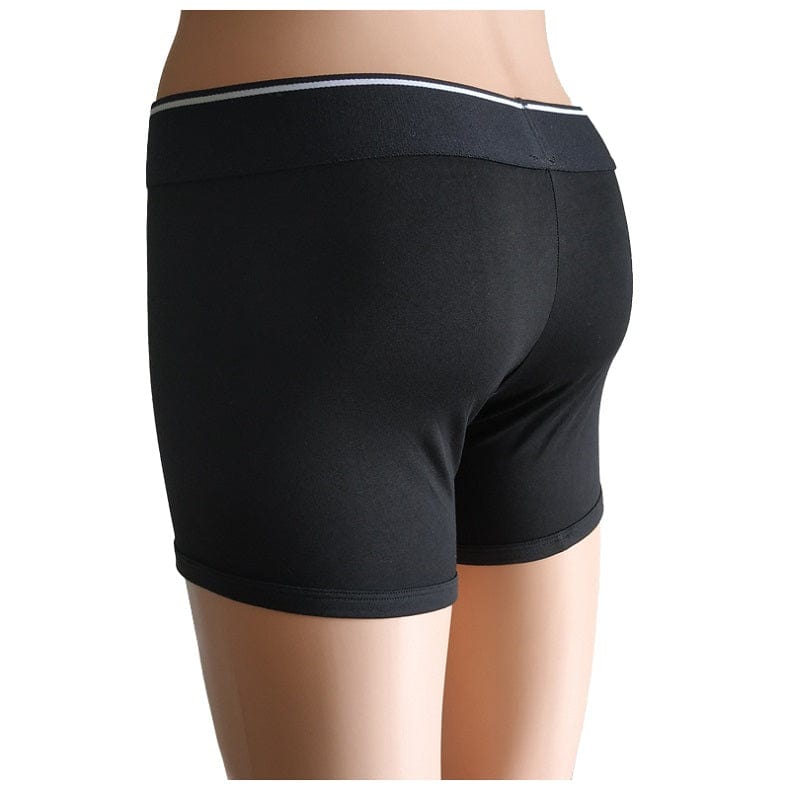 MRIMIN L-Waist 33-37"(83-93cm) MRIMIN FTM Packer Wear Gear Sports Boxer Strap-On Underwear with Button Fly O Ring-UD01