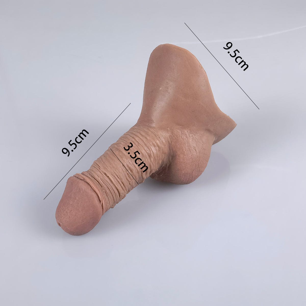 MRIMIN MRIMIN FTM Transgender Platinum Silicone Movable Testicles Packers STP Ultra-Lifelike Prosthetic-SUL08