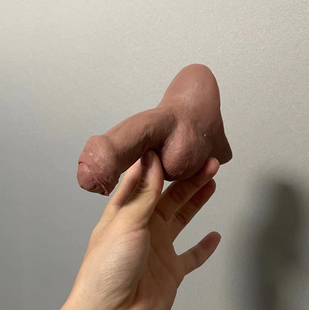 MRIMIN MRIMIN FTM Transgender Platinum Silicone Movable Testicles Packers STP Ultra-Lifelike Prosthetic-SUL08