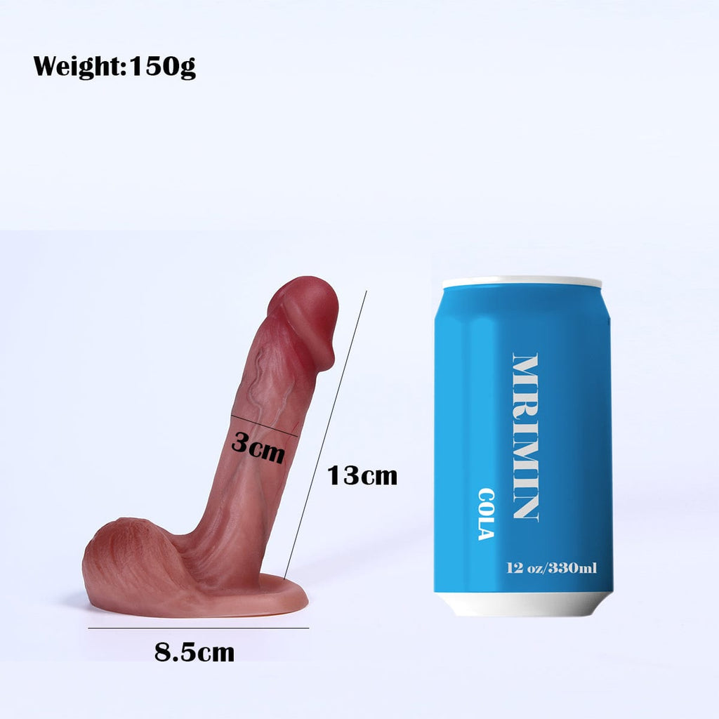 MRIMIN Packer And Play Beige MRIMIN FTM Silicone Erect 5.2 Inch Penis Prosthesis Packer N Play Flexible for G Spot Strap On Dildo