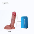MRIMIN Packer And Play Beige MRIMIN FTM Silicone Erect 6.5 Inch Penis Prosthesis Packer N Play Flexible for G Spot Strap On Dildo