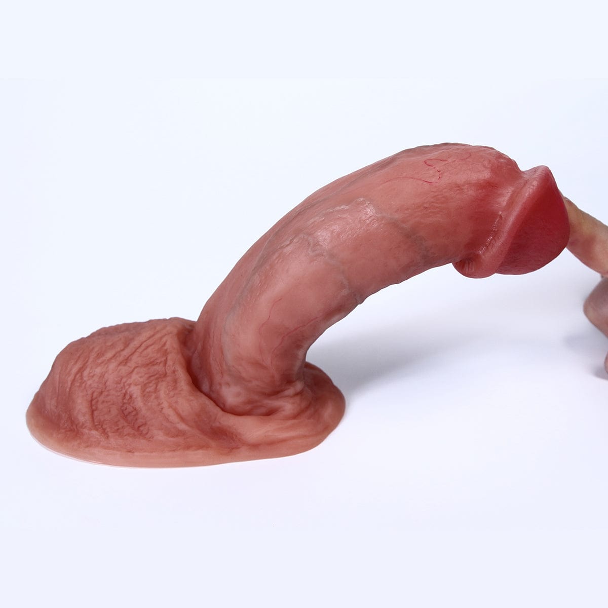 MRIMIN Packer And Play Beige MRIMIN FTM Silicone Erect 6.5 Inch Penis Prosthesis Packer N Play Flexible for G Spot Strap On Dildo