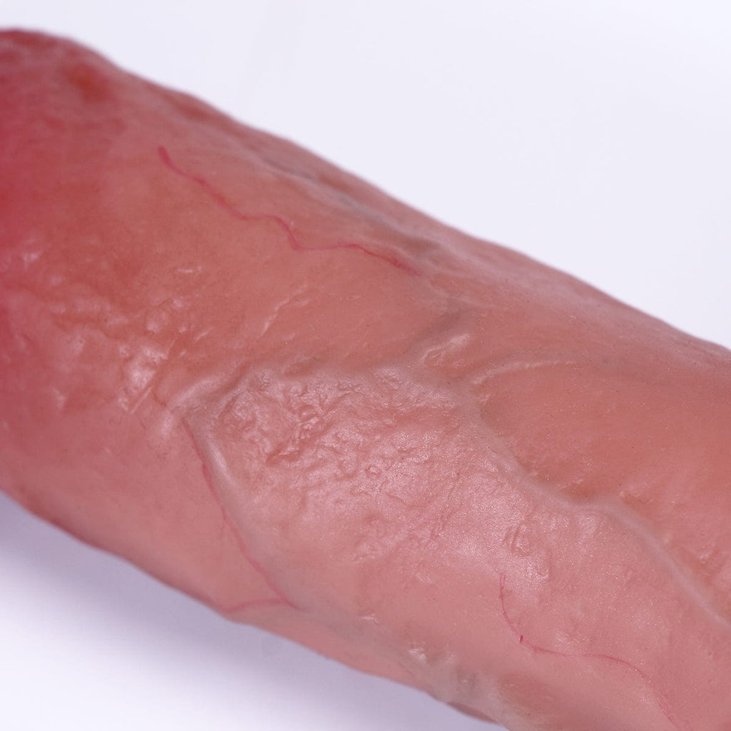 MRIMIN Packer And Play Beige MRIMIN FTM Silicone Erect 6.5 Inch Penis Prosthesis Packer N Play Flexible for G Spot Strap On Dildo