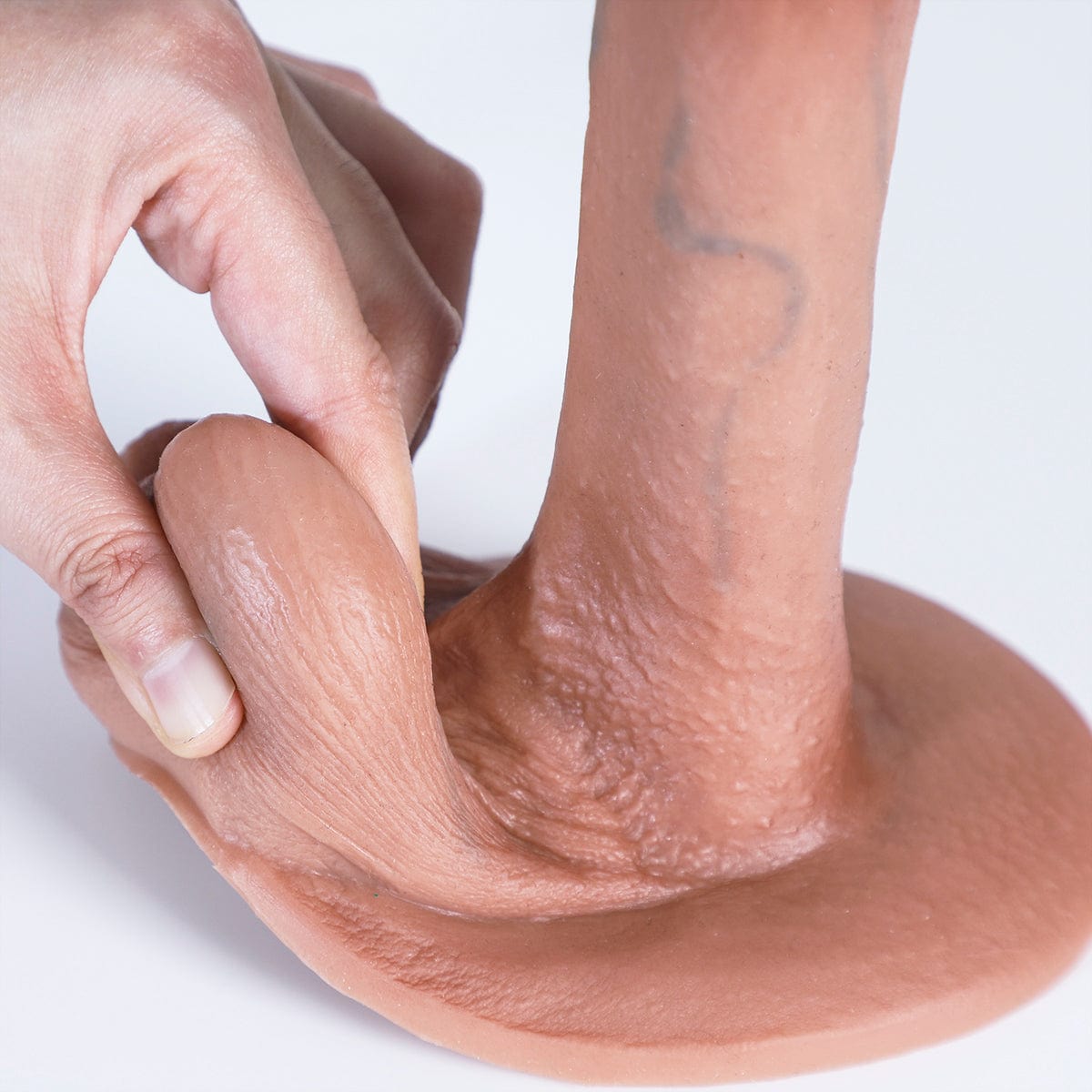 MRIMIN Packer And Play MRIMIN FTM Silicone Erect 6.4 Inch Penis Prosthesis Packer N Play Flexible for G Spot Strap On Dildo