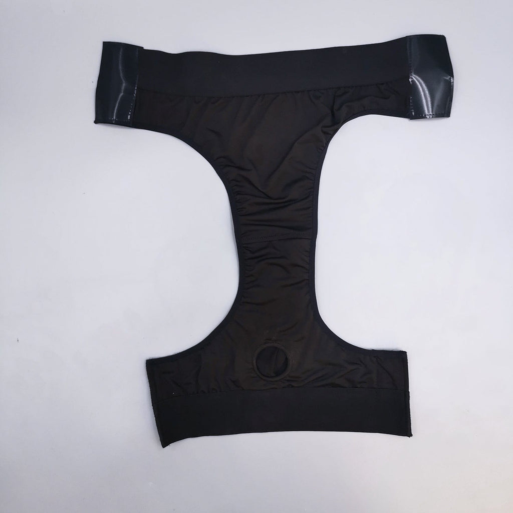 MRIMIN Packing Gear Black / Size adjustable（Waist:60-90cm） MRIMIN STP Strap-On Harness Velcro Briefs Underwear