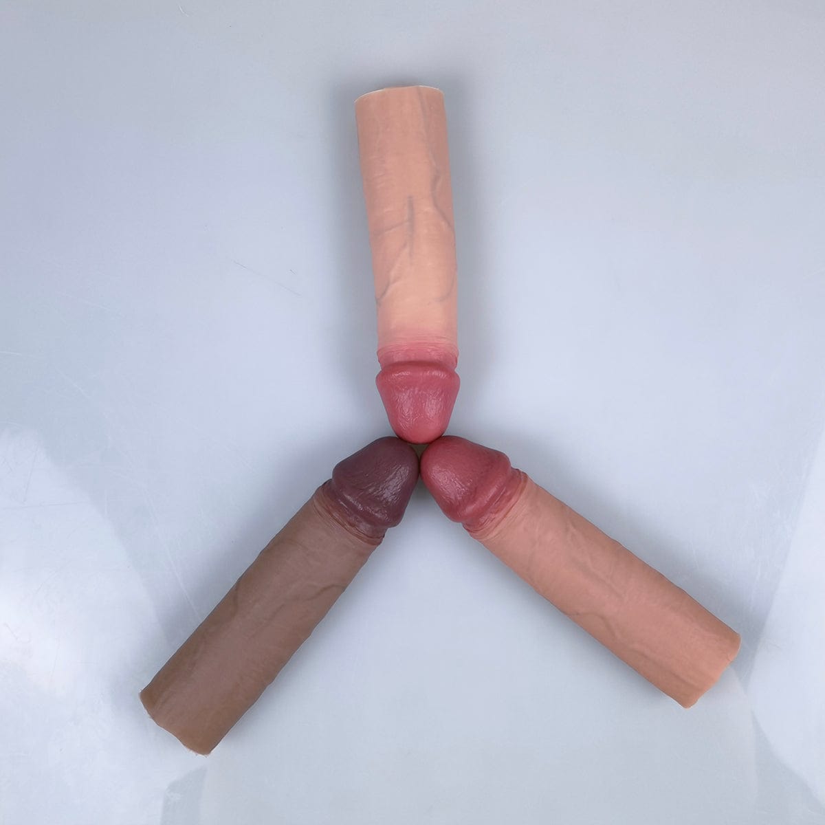 MRIMIN Transgender Supply Beige MRIMIN Handmade FTM Trans Penis Sleeve Extender Realistic Textured Cock Extender Packer-CUL05