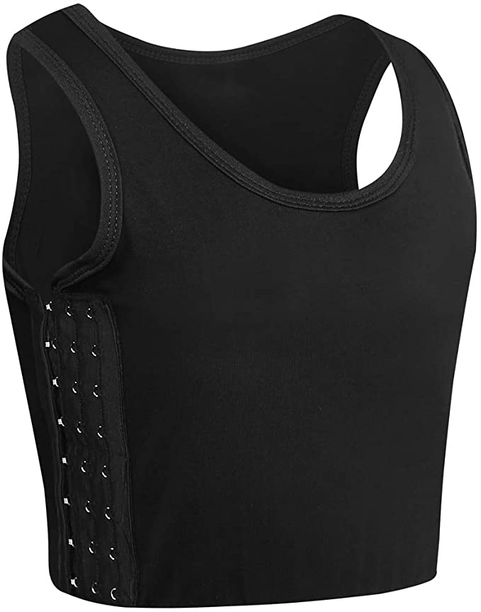 MRIMIN Transgender Supply Black / M MRIMIN FTM Women Tomboy Breathable Cotton Elastic Band Colors Chest Vest Binder Tank Top