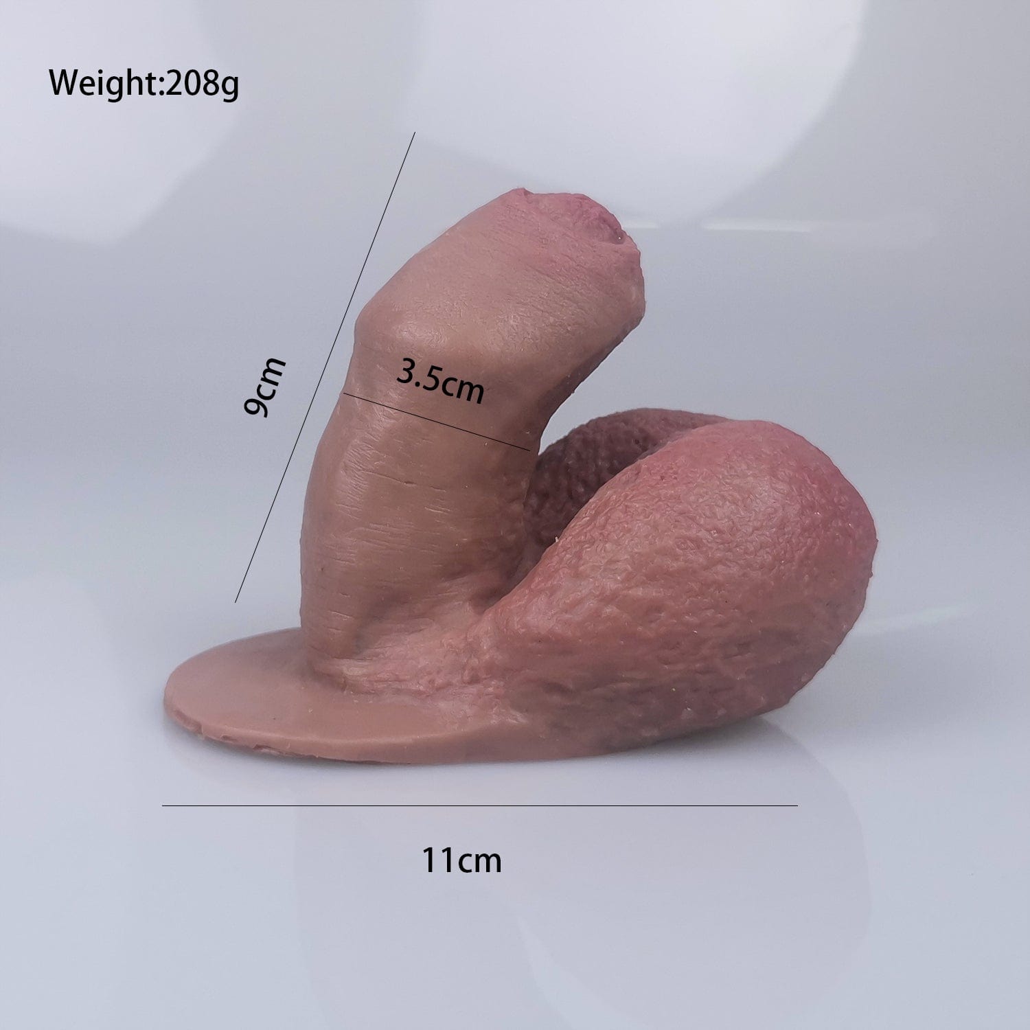 MRIMIN Transgender Supply MRIMIN FTM Transgender Platinum Silicone Customized Packer Prepuced Ultra-Lifelike Prosthetic Penis-SUL02