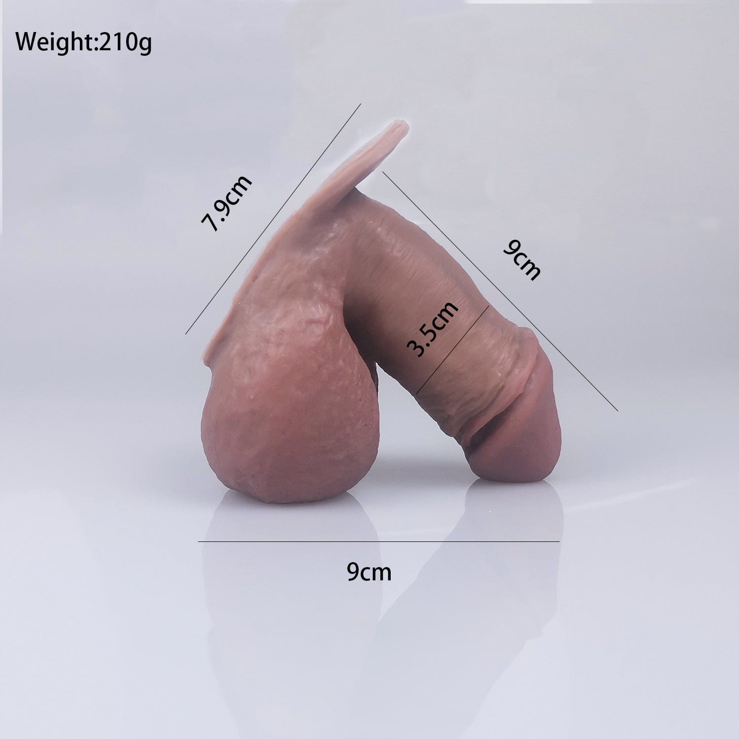 MRIMIN Transgender Supply MRIMIN FTM Transgender Platinum Silicone Customized Packer Ultra-Lifelike Prosthetic Penis-SUL01