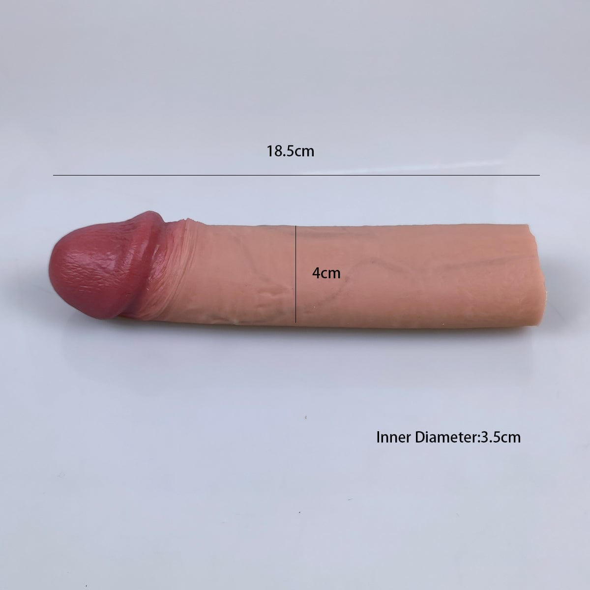 MRIMIN Transgender Supply MRIMIN Handmade FTM Trans Penis Sleeve Extender Realistic Textured Cock Extender Packer-CUL05