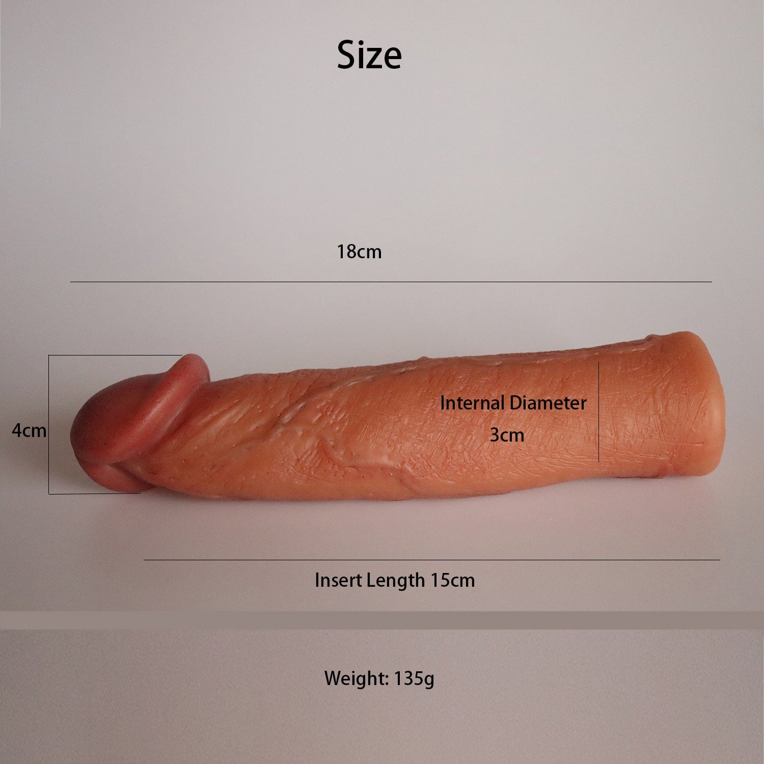MRIMIN Transgender Supply MRIMIN Handmade FTM Trans Penis Sleeve Extender Realistic Textured Cock Extender Packer-UL01