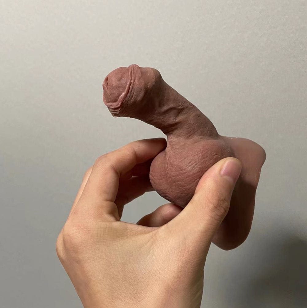 MRIMIN Uncut / Beige MRIMIN FTM Transgender Platinum Silicone Movable Testicles Packers STP Ultra-Lifelike Prosthetic-SUL08