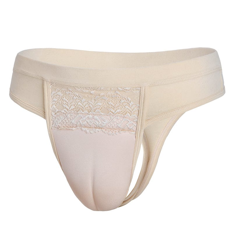 MRIMIN Underwear Nude / T-Back / S MRIMIN MTF Hiding Gaff Panty Shaper Transvestite Brief for Crossdressing Transgender Trans Women Underwear